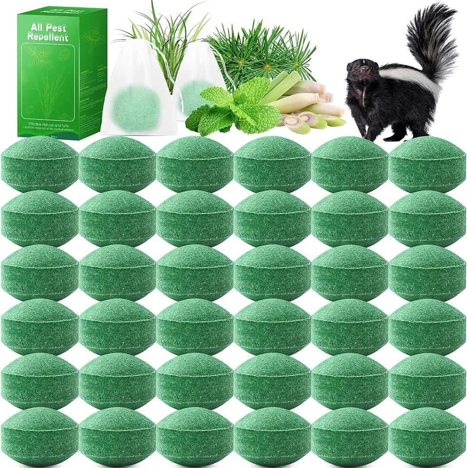 36 Pcs Skunk Repellent Peppermint for Yard Outdoor Skunk Deterrent