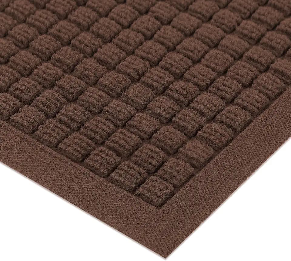 100pointONE Front Door Mat Outside Entrance, 72"x36" Doormat, Square Brown
