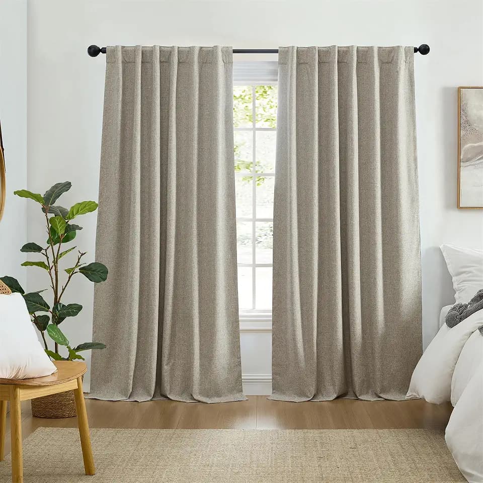 Threadmade Solace Blackout Window Panel, Toast - 52" W x 84" L