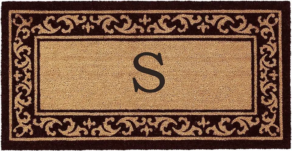Calloway Mills AZ120063048S Vosta Monogram Doormat, 30" x 48" (Letter S)