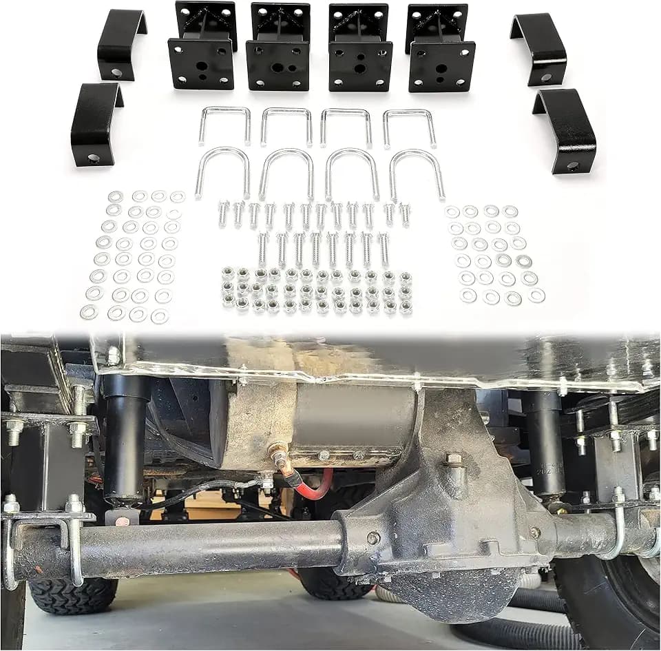 HECASA 4" Block Lift Kit Compatible with 75-93 EZGO Marathon Electric Model