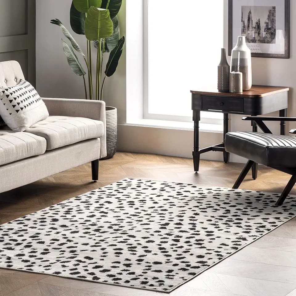 nuLOOM Brooks Beige Animal Print Power Loomed Area Rug, 7' x 9'