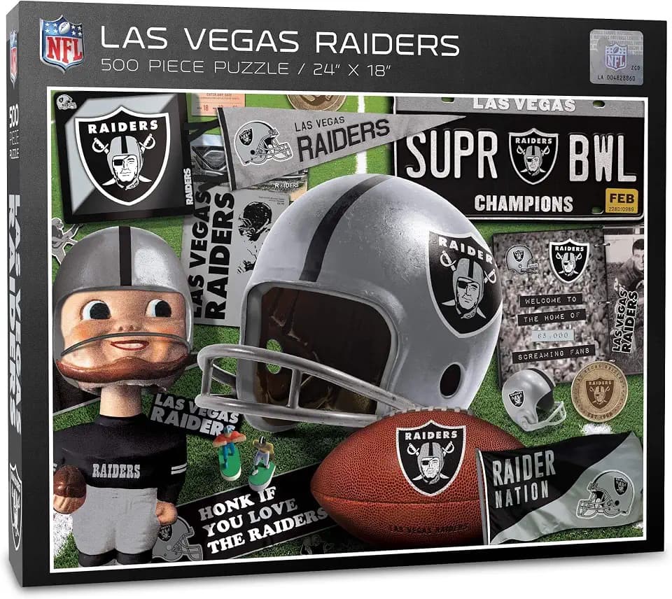 YouTheFan NFL Retro Series Puzzle - 500 Pieces