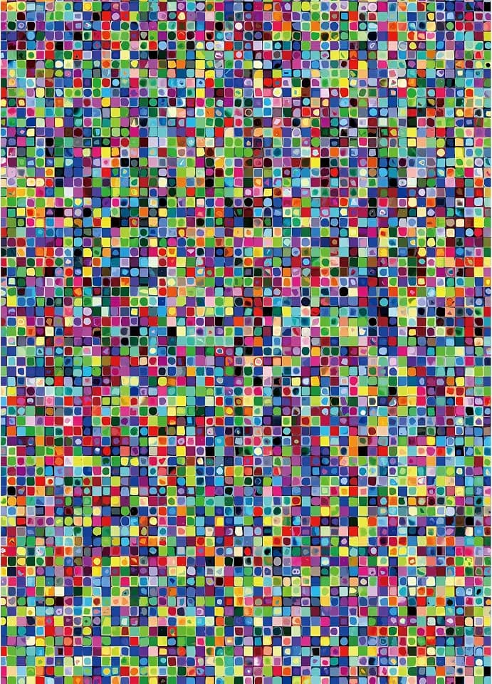 Impossible Mosaic Jigsaw Puzzles 1000 Pieces for Adults, Hard Fragments Jigsaw Puzzles,Challenging Cube Art Adults Puzzles,Perfectly Letter on Back No Dust, Premium Matte Finish 1000 Puzzle
