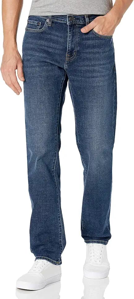 Amazon Essentials Herren Stretchjeans, Gerade Geschnitten - Auslauffarben