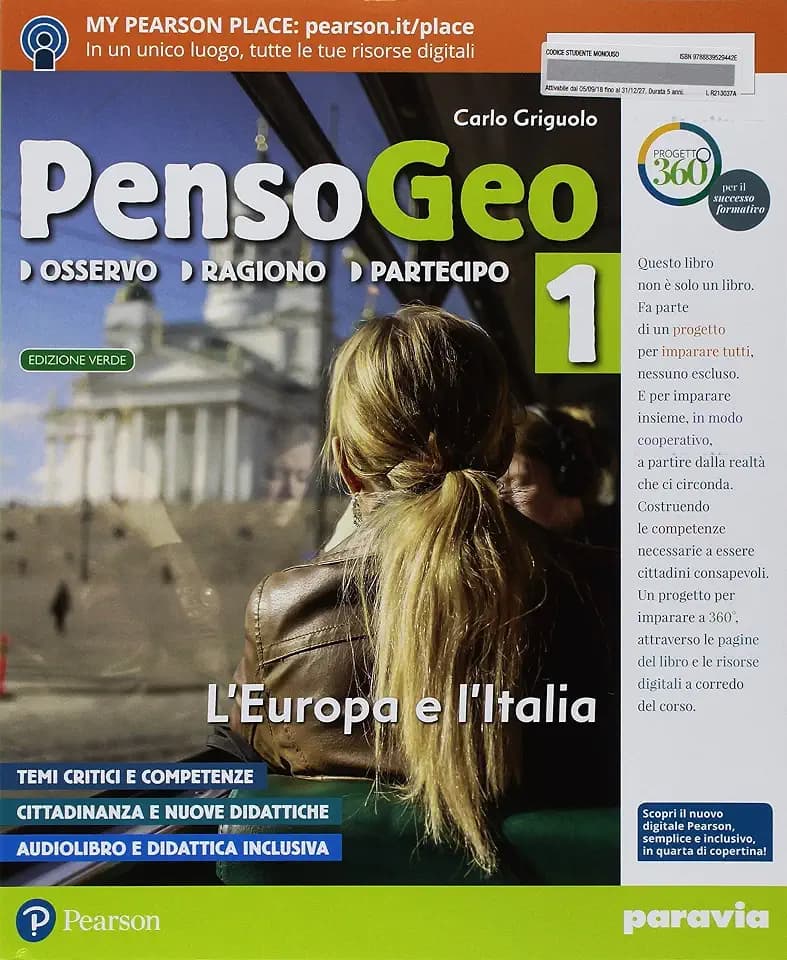 PensoGeo. Ediz. verde. Con Atlante. Con L'imparafacile. Per la Scuola media. Con ebook. Con espansione online (Vol. 1)