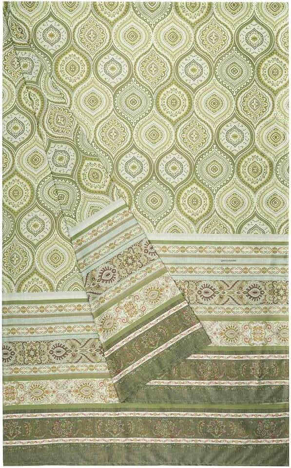 Bassetti Hanbury Foulard aus 100% Baumwolle in der Farbe Muschio V1, Maße: 270x270 cm -9330064