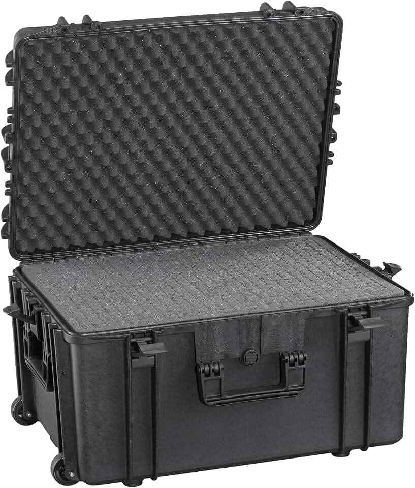 Max MAX620H340STR IP67, wasserdicht, strapazierfähig, wasser- und Materialaufnahmen mit Griff, Hartschale aus Kunststoff, Schutzhülle, Transit Pick and Pluck Schaumstoff-Koffer Werkzeugkoffer