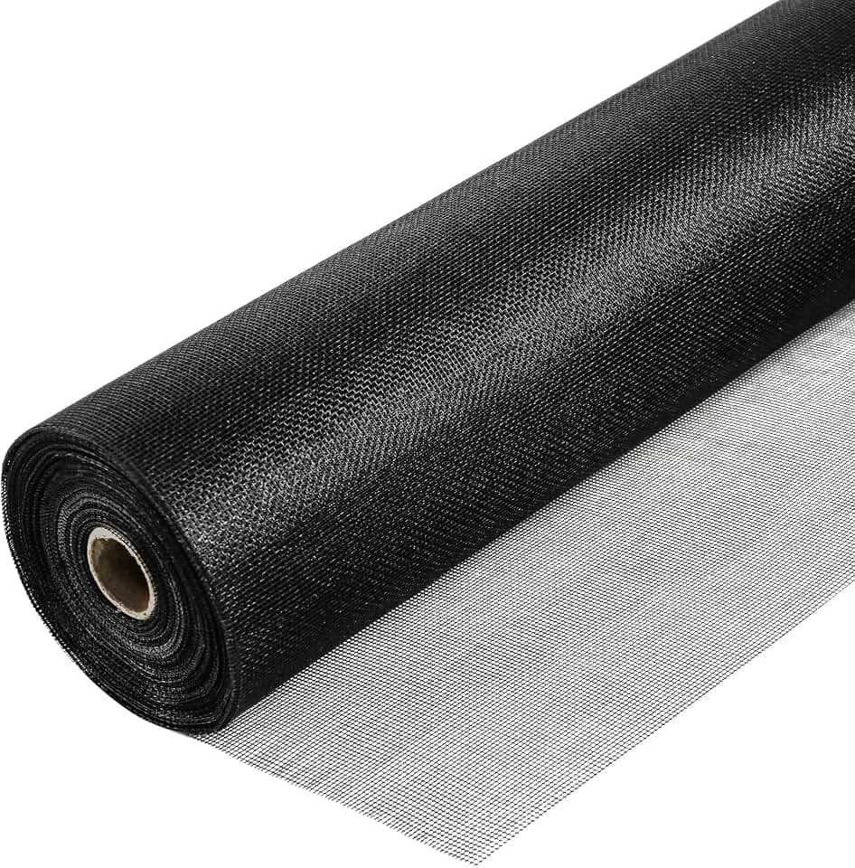 Window Screen Mesh,59 inch x 100 feet Fiberglass Window Screens Roll, Insect Screen Door Mesh,Easy to Cut Fiberglass Replacement Mesh for Windows,Pool,Porch and Patio Screen