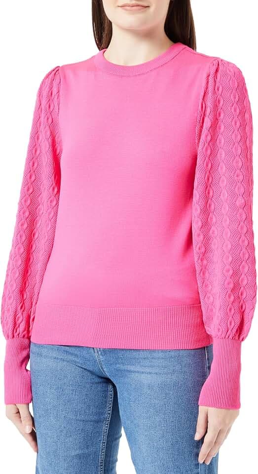 ONLY Damen Onlsylvia Ls Structure O-neck Knt
