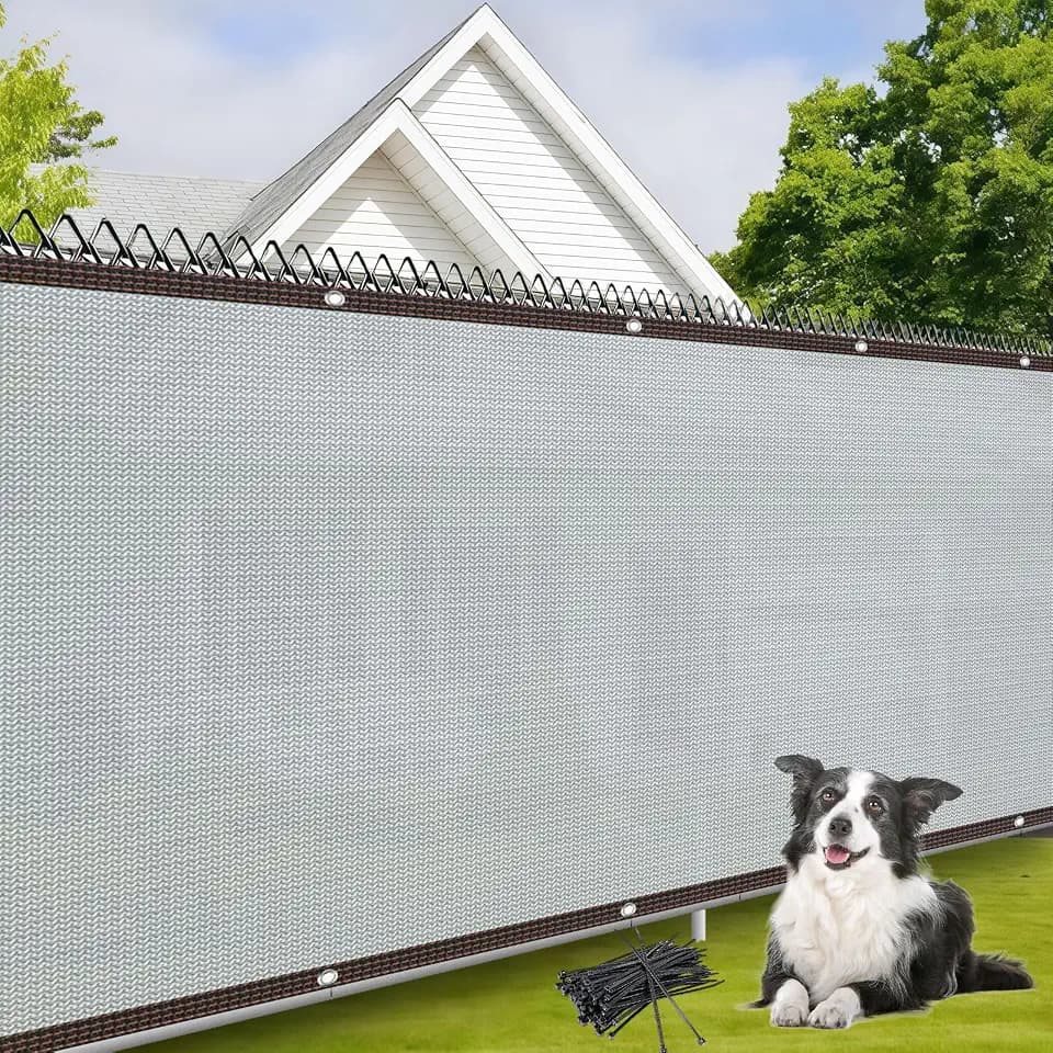 4×50FT Heavy Duty Fence Privacy Screen, 180GSM, 90% Block, Include Zip Ties