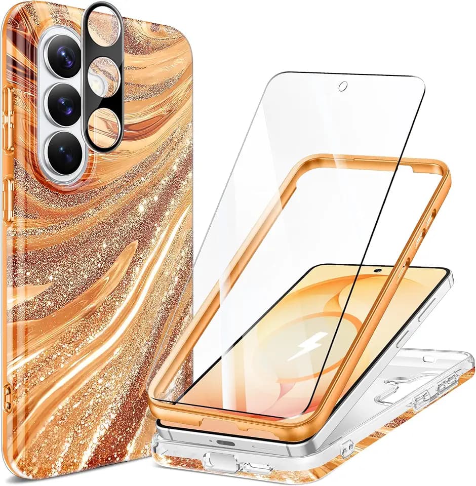 GVIEWIN for Samsung Galaxy S26 Case Marble Compatible with MagSafe