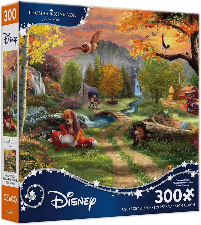 Ceaco - Thomas Kinkade Disney - The Fox and the Hound - 300 Piece Puzzle