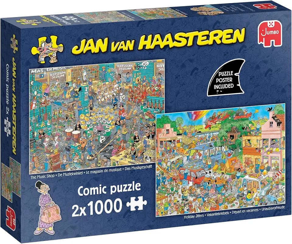 Jan Van Haasteren - Der Musikshop & Urlaubssitzel (2x1000 Teile)