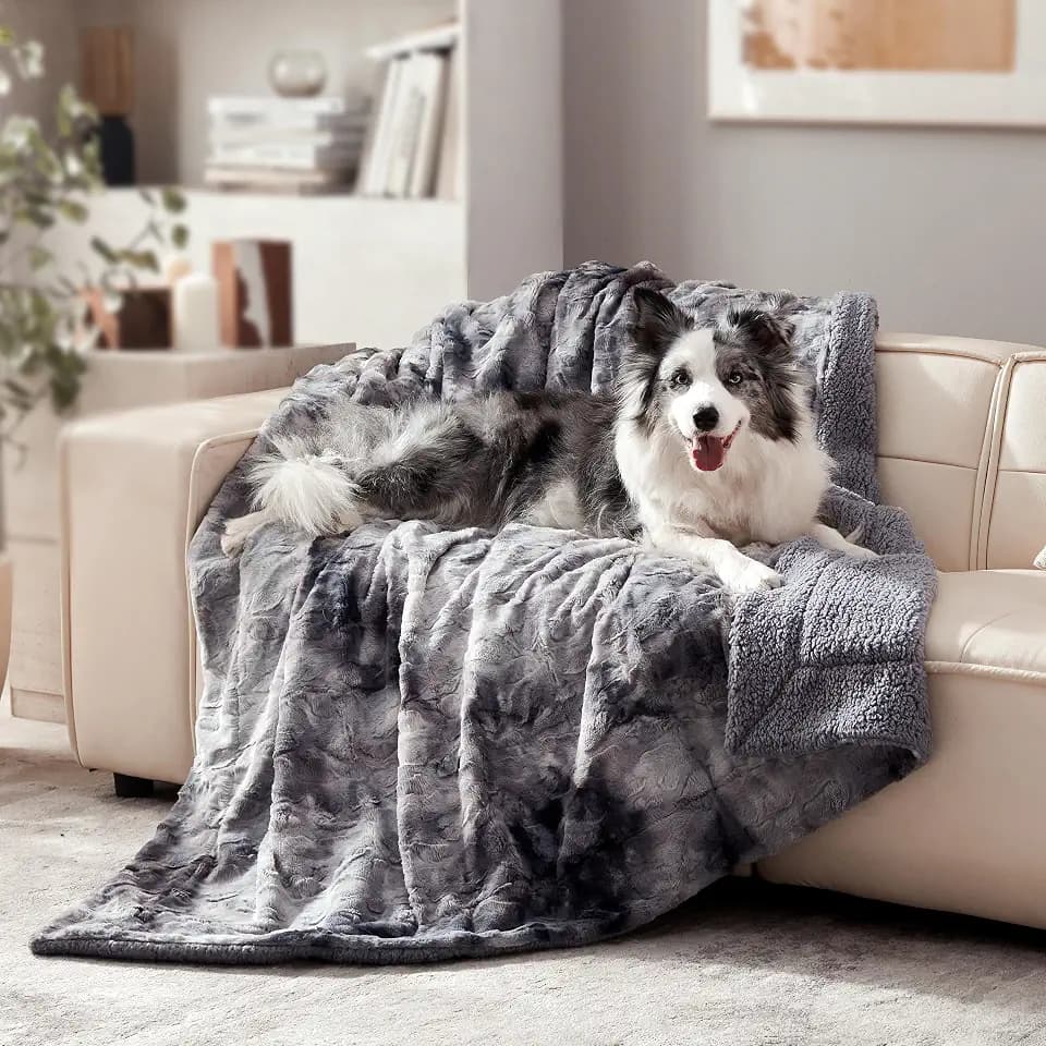 Waterproof Dog Blanket for Large Dogs, Washable Pet Blankets