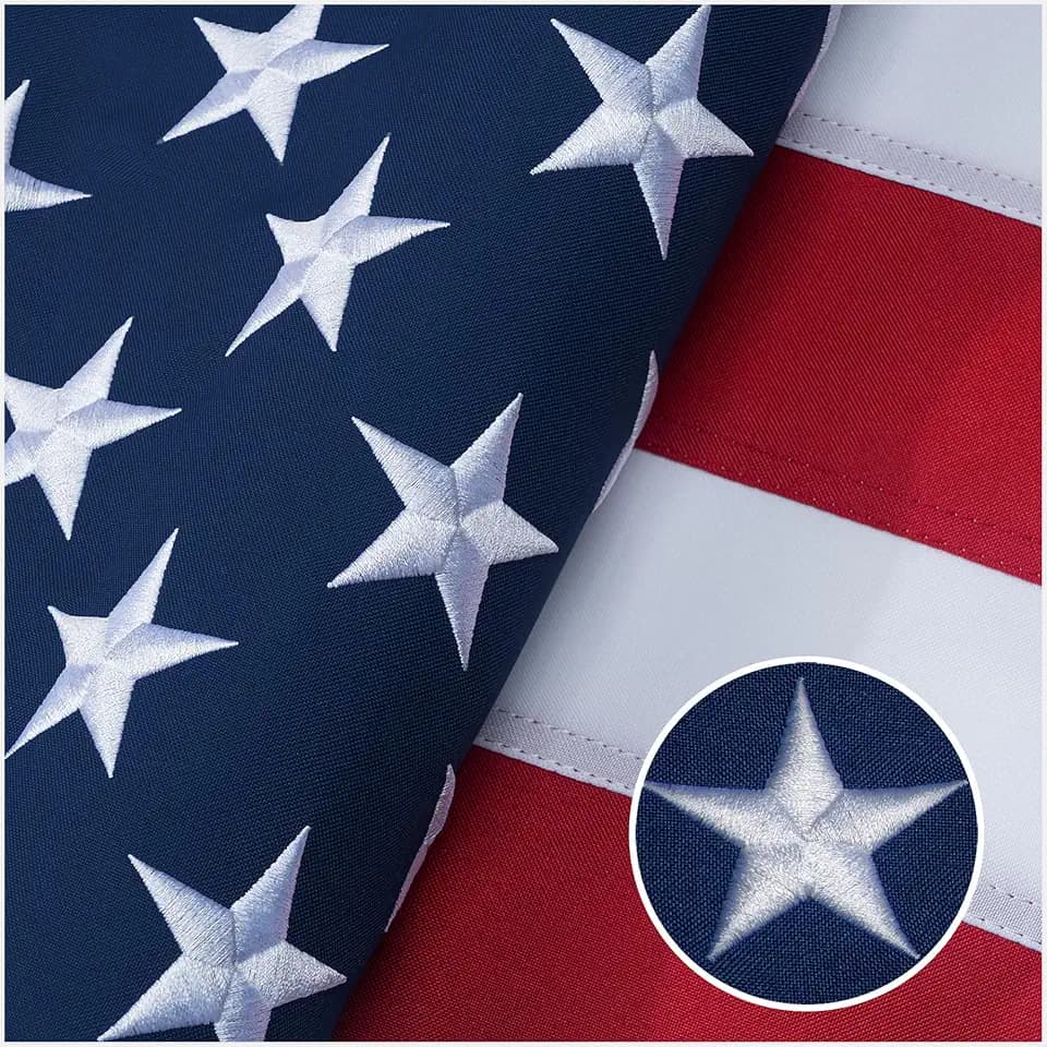GYaozii 4x6Ft American Flags for Outside, Heavy Duty Spun US Flag TearProof