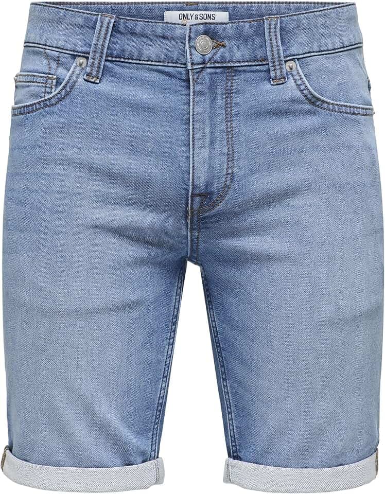 Herren O&S Denim Capri Jeans Shorts 3/4 Bermuda Pants Sommer Hose Kurze Freizeit Trousers ONSPLY