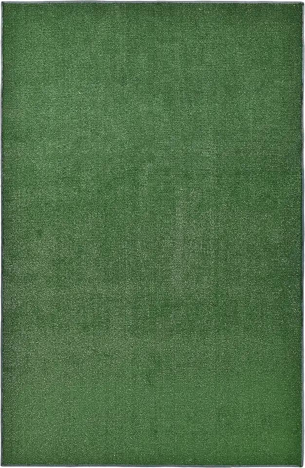 Garland Rug Artificial Grass 8 Ft. X 12 Ft. Large Indoor/Outdoor Area Rug Green -Lush Green, Durable, and Low-Maintenance for Patios, Lawns, and More