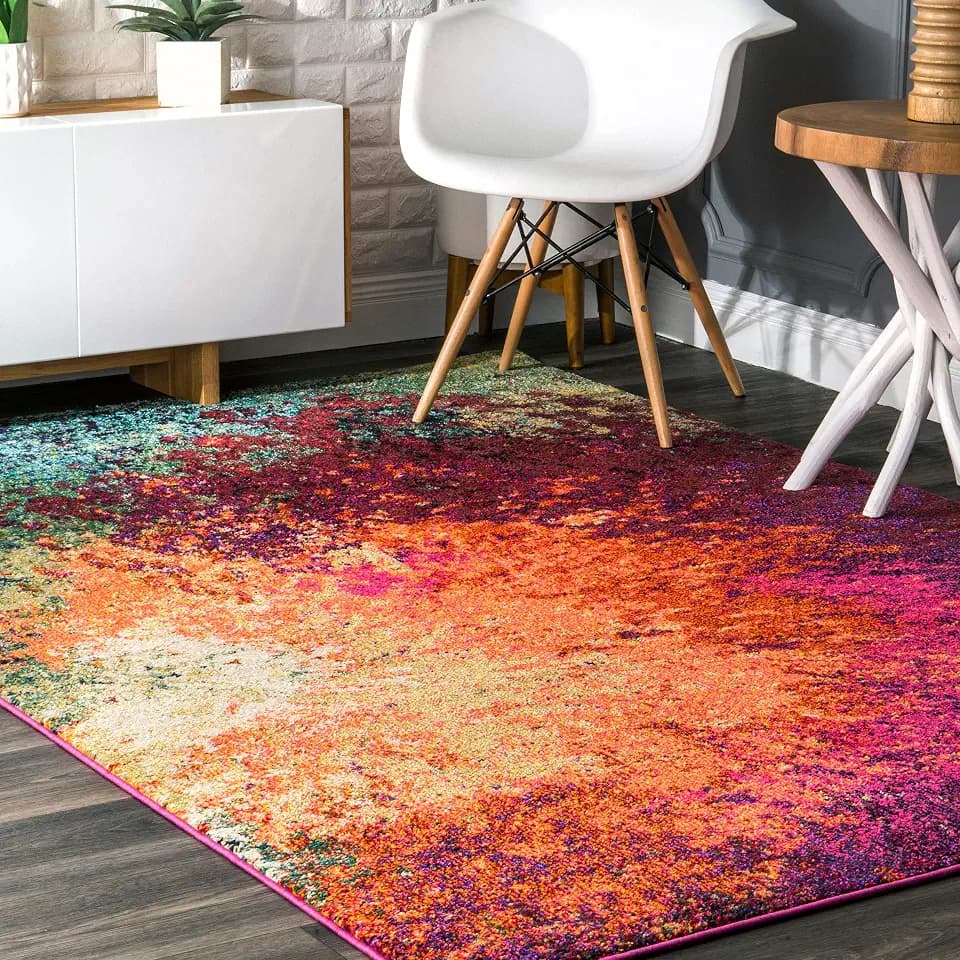 nuLOOM Donya Abstract Area Rug , 5' 3" x 7' 7", Multi Color, Rectangular