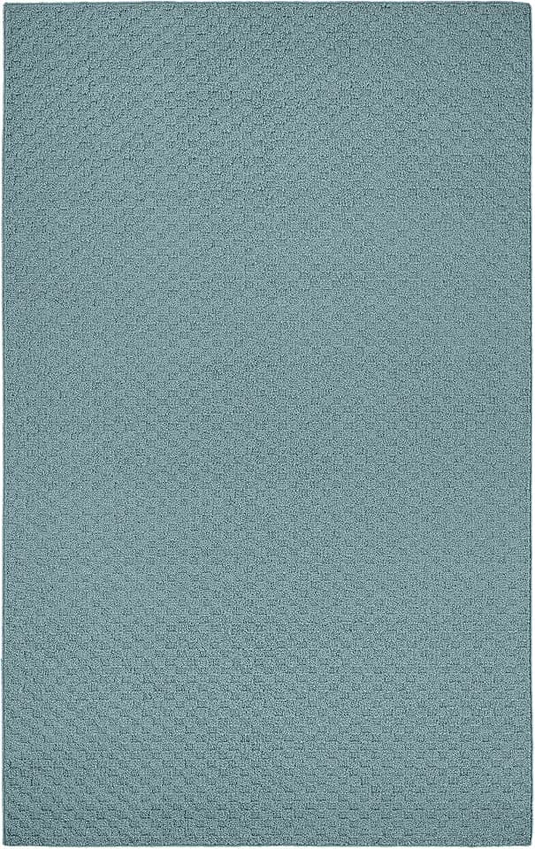 Garland Rug Town Square Sea Foam 5' x 8' Non Slip Area Rug for Living Rooms & Hallways, Stylish & Durable for High-Traffic Areas
