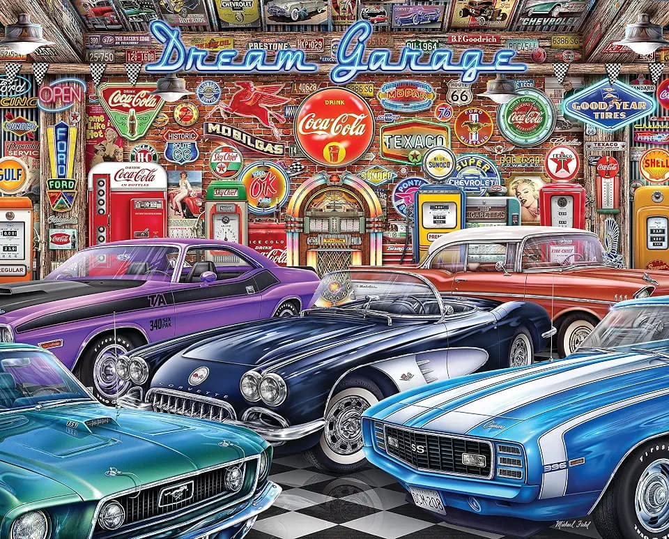 Springbok Dream Garage 1000 Piece Jigsaw Puzzle for Adults