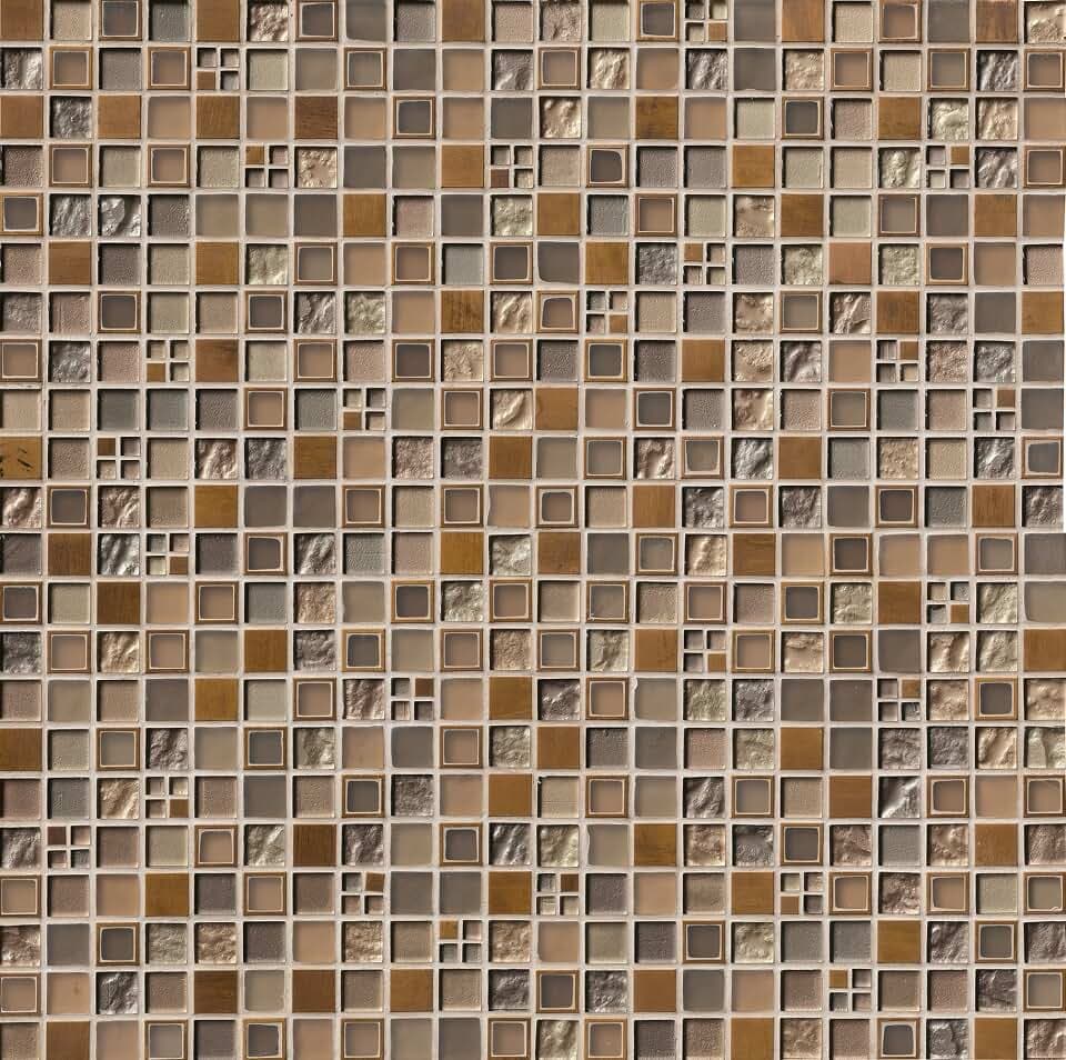 MSI Manhattan Blend Multi Glass Mesh Mounted Mosaic Kitchen Wall Tile