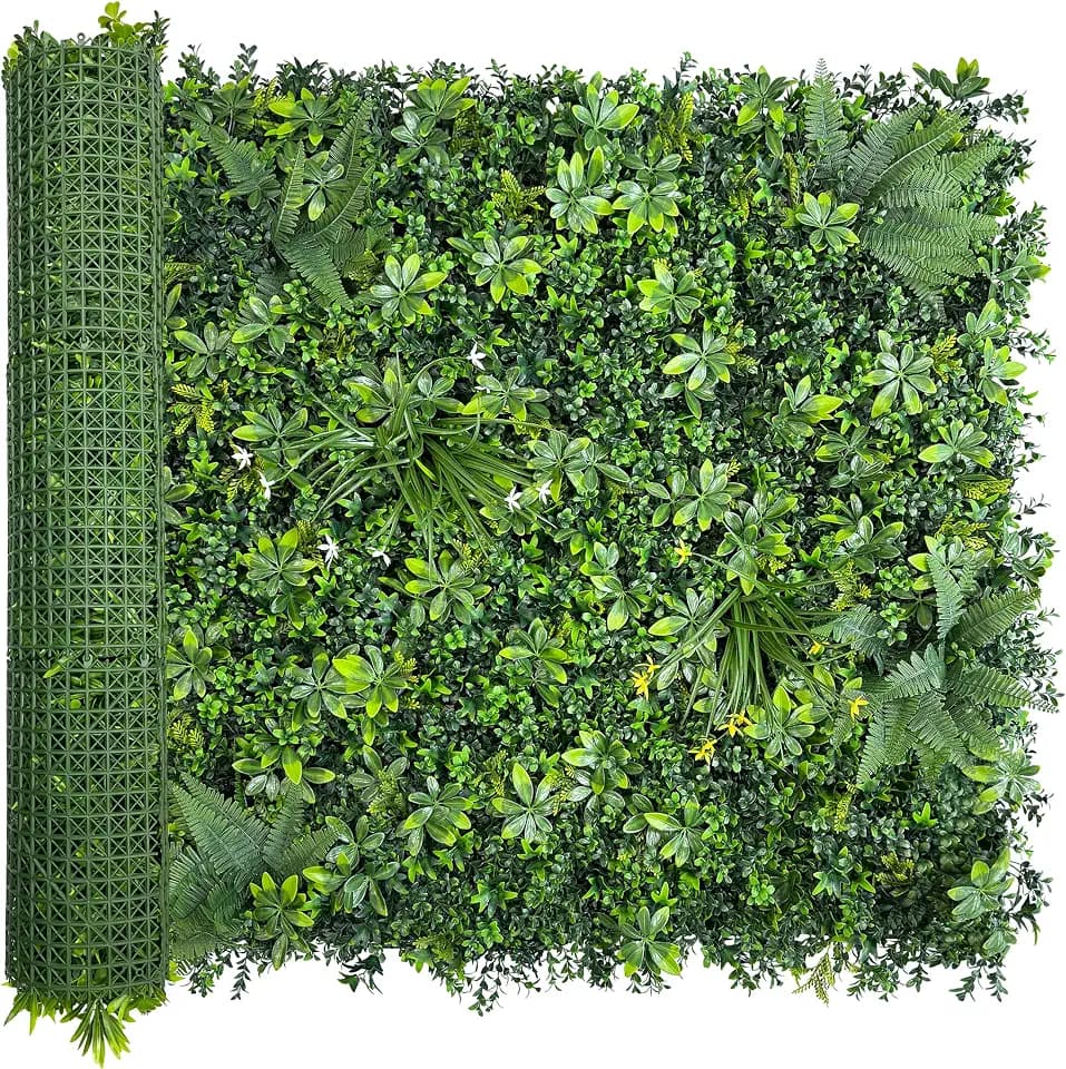 ODTORY Artificial Greenery Wall Roll: 40"x 120" (33.5 sqft) Boxwood Hedge