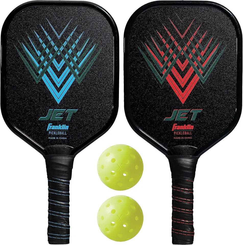 Franklin Sports Beginner Pickleball Sets - 2 + 4 Player Sets - Aluminum Paddles + X-40 Pickleballs - USA Pickleball (USAPA) Approved