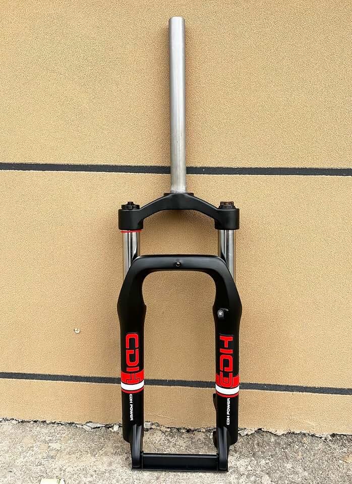 20 inch 4.0" Fat Tire Electric Bike Suspension Fork, Bike Fork 1 1/8 Straight Tube (20"×4")