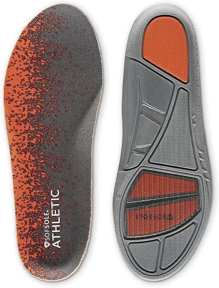 Sof Sole womens Athletic Performance Full-length Insole, Orange, 11-Aug US