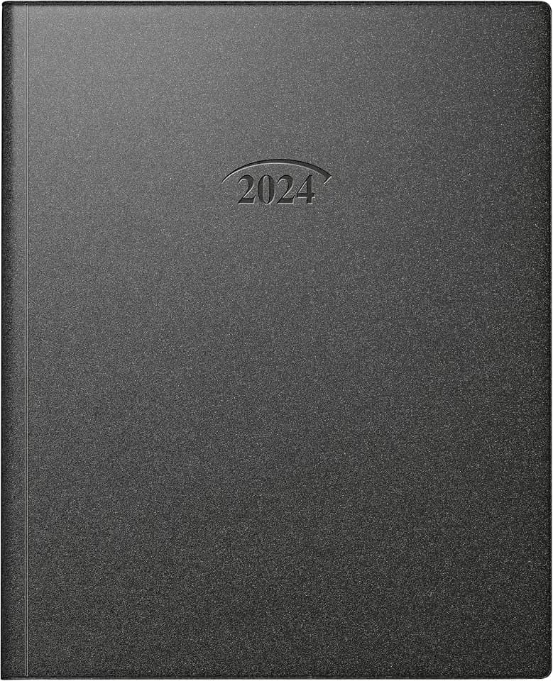 BRUNNEN Wochenkalender Modell Manager Wt 7 - weektimer® 2024 2 Seiten = 1 Woche Blattgröße 21 x 26 cm schwarz