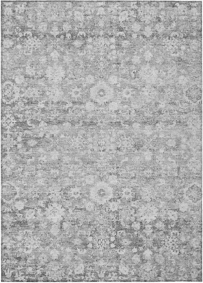 Addison Rugs Chantille ACN651 Silver 3' x 5' Indoor Outdoor Area Rug, Easy Clean, Machine Washable, Non Shedding, Bedroom, Living Room, Dining Room, Kitchen, Patio Rug