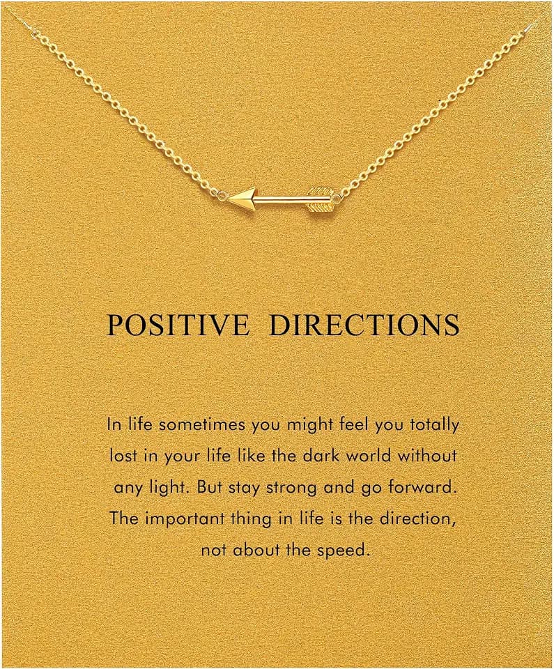 Gifts for Women, Butterfly Compass Wave Bolt Evil Eye Soul Sister Necklace