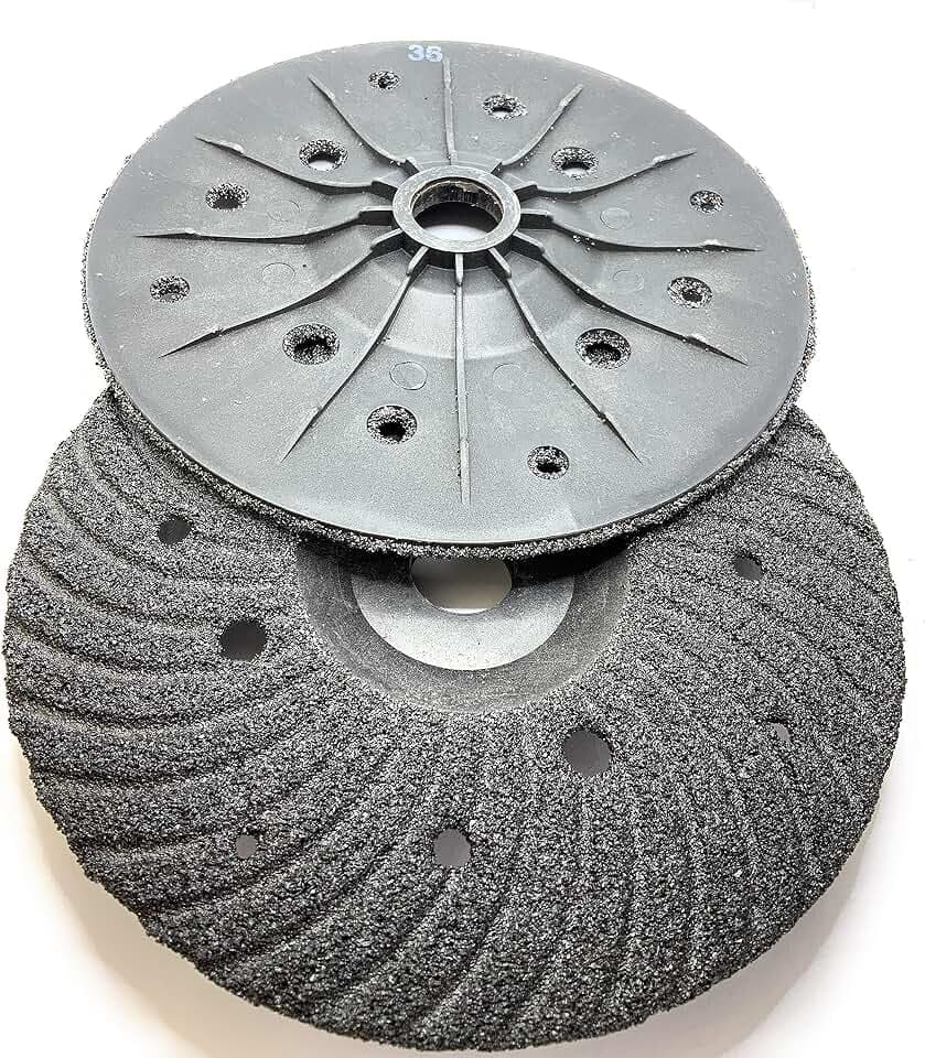 SIGNI S/C Plastic Back Grinding Disc for Granite/Marble/Concrete and Glasses (36 Grit, 7 inch)