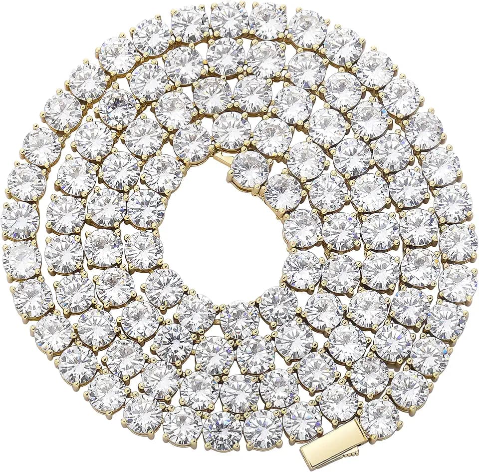 5MM Colorful Tennis Necklaces for Women Men 16-30 inches