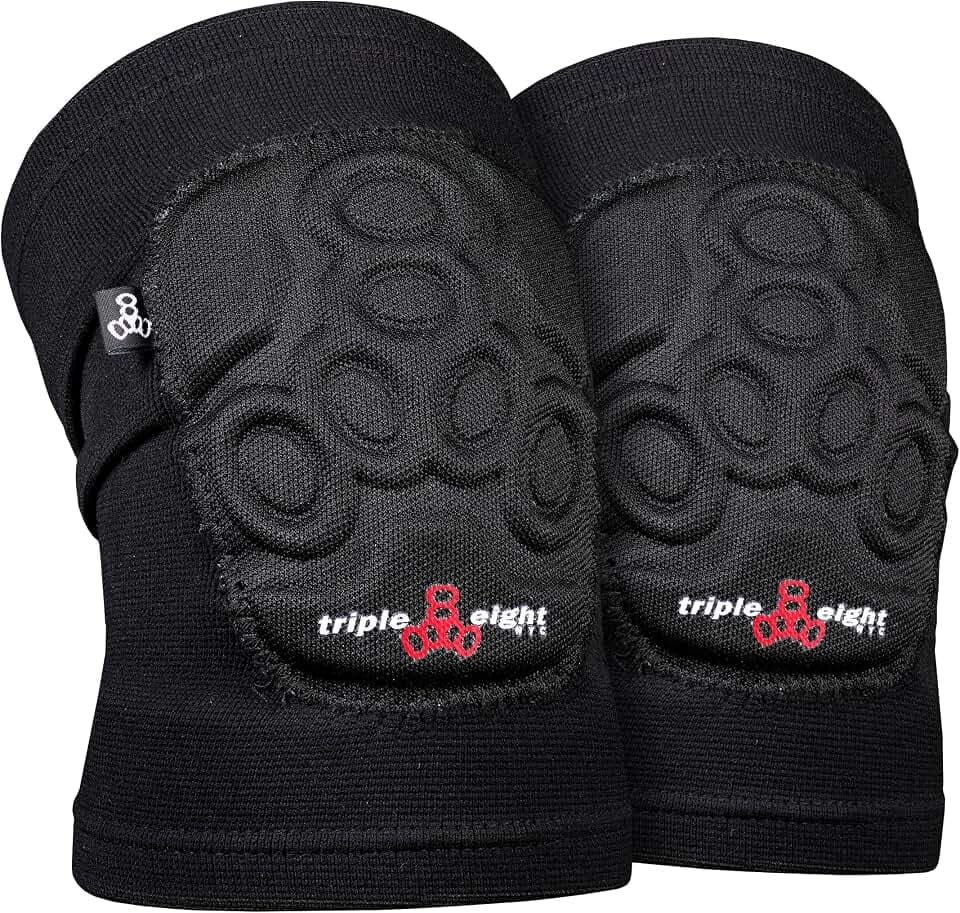 Triple Eight Covert Knee Pads – Ideal for Roller Skating, Biking, BMX, and Skateboarding