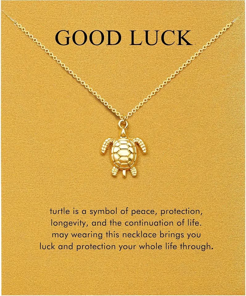 Gifts for Women, Butterfly Compass Wave Bolt Evil Eye Soul Sister Necklace