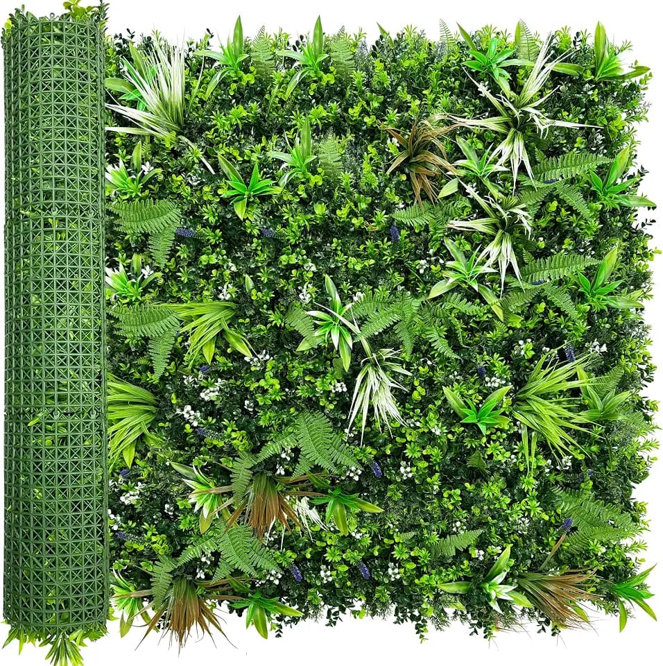 ODTORY Artificial Boxwood Topiary Hedges Panel: 54'' x 120'' in(45 sqft)