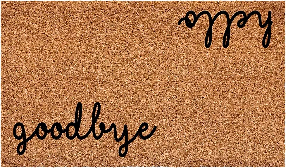 Calloway Mills 108342448 Hello Goodbye Doormat, 24" x 48"