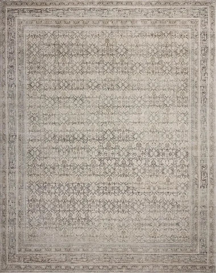 Loloi Margot Collection MAT-08 Ivory/Slate 8'-6" x 11'-6" Area Rug