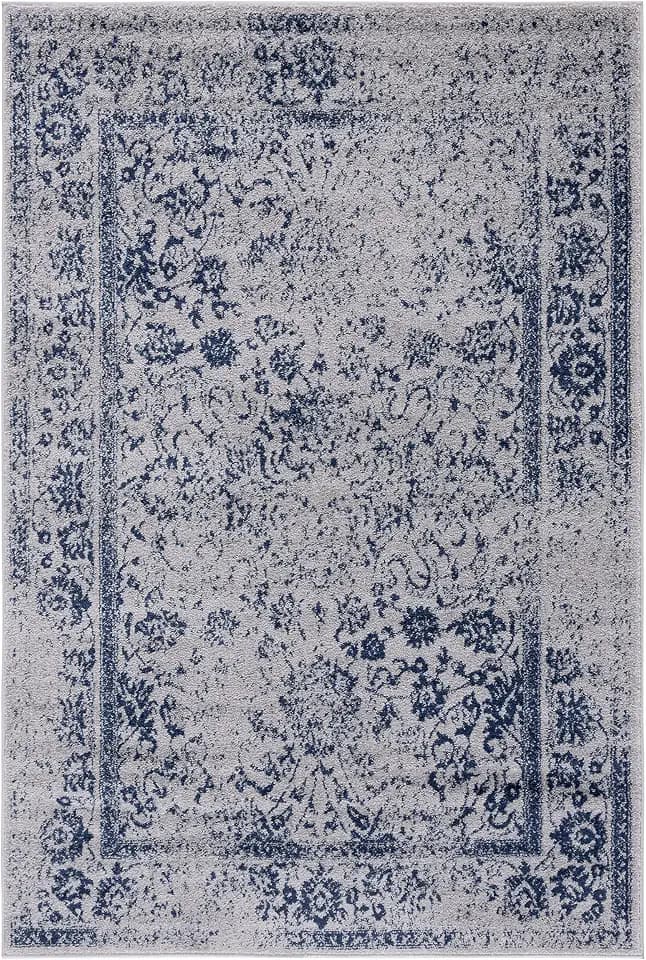 SAFAVIEH Adirondack Accent Rug 2'6"x4', Distressed Grey & Navy ADR109P