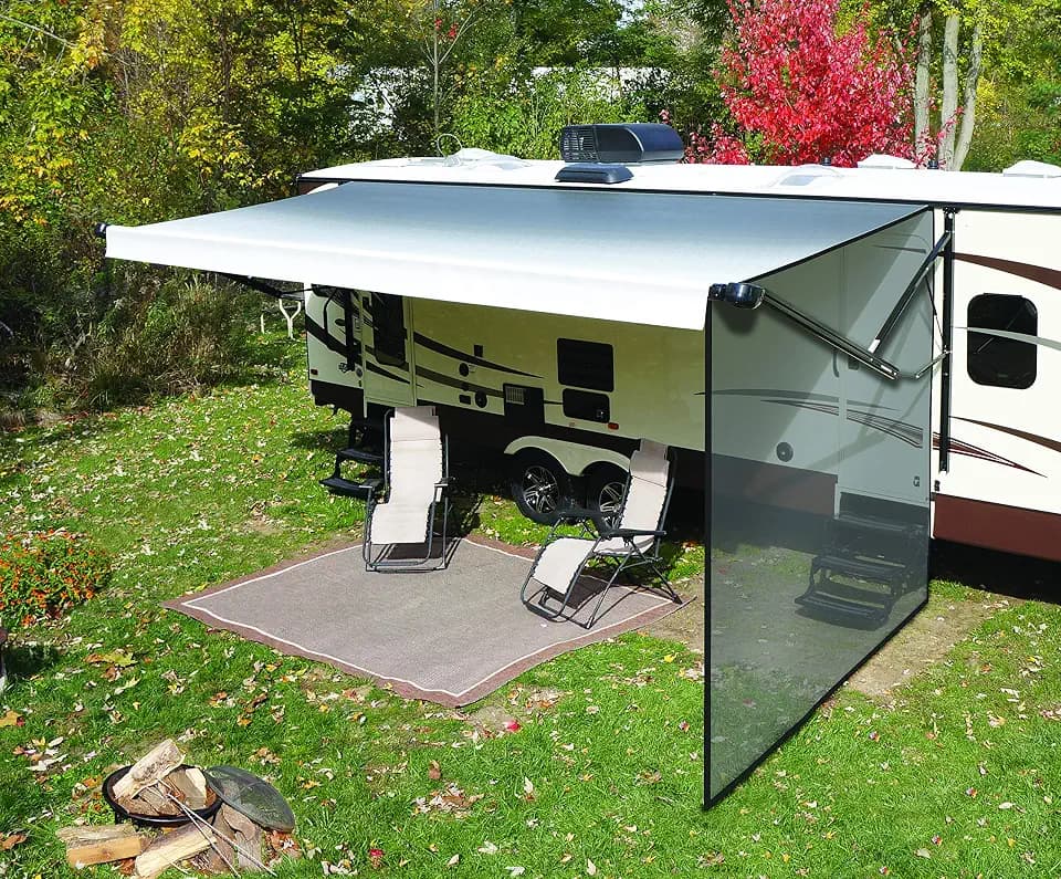 Solera Super Shade Side Panel for 5th Wheel, Travel Trailer and Motorhome RV Awnings, 8'