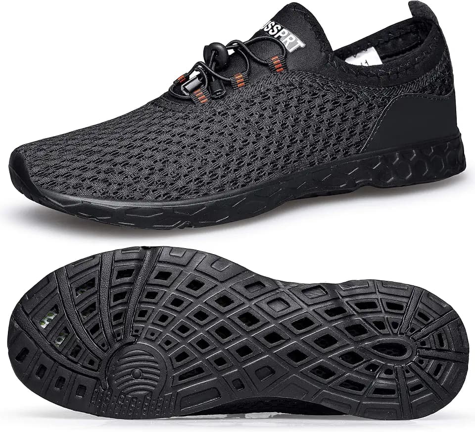 DOUSSPRT Men's Water Shoes Quick Dry for Beach Swim Pool Fishing