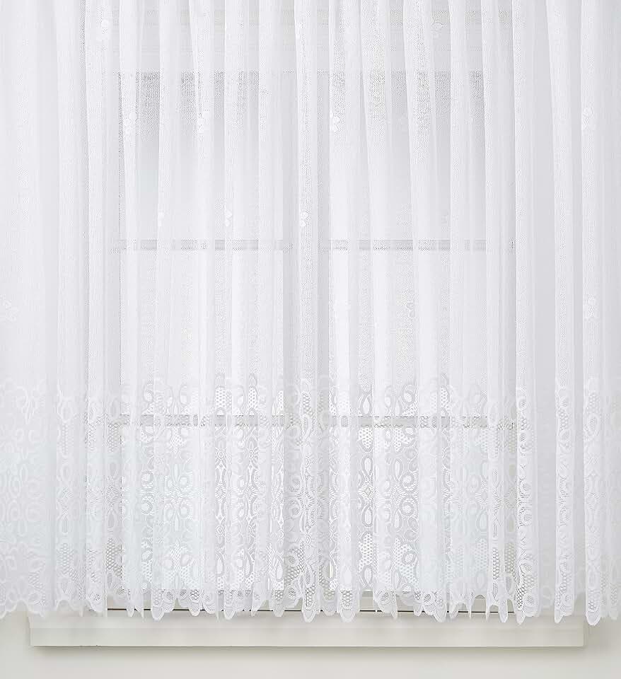Anna Cortina 8863781L0.105x600 Langstore Jacquard, 105 x 600 cm, weiß
