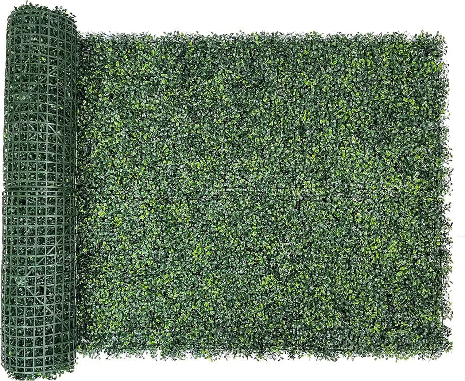 Bybeton 40"x120"(33sqft) Grass Wall Panels UV-Protected Ivy Privacy Fence