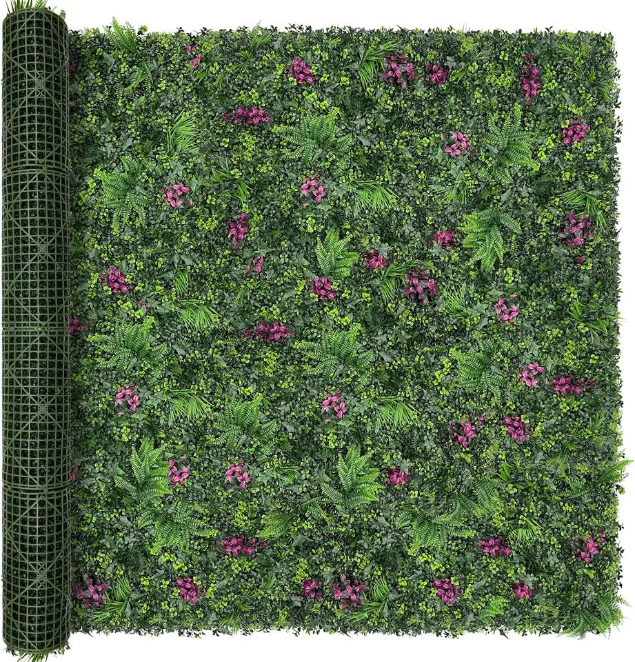 96"x96"(64 SQFT) Greenery Grass Wall Boxwood Plant Roll