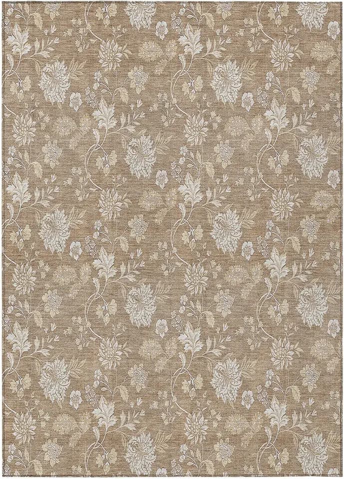 Addison Rugs Chantille ACN681 Copper 5' x 7'6" Indoor Outdoor Area Rug, Easy Clean, Machine Washable, Non Shedding, Bedroom, Entry, Living Room, Dining Room, Kitchen, Patio Rug