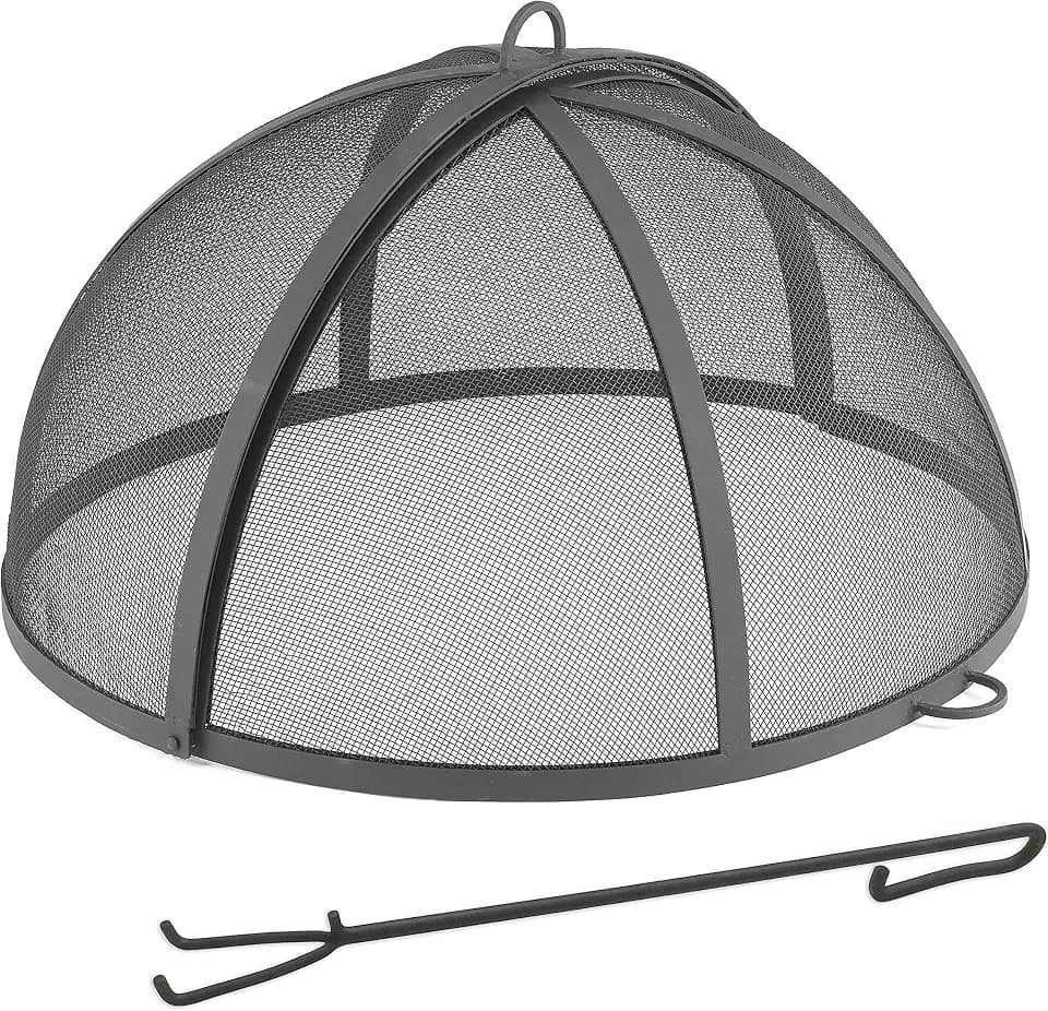 Good Directions Fire Pit Spark Screen Hinged for Easy Access