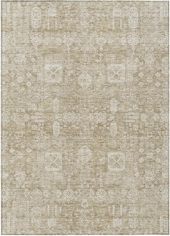 Addison Rugs Chantille ACN637 Beige 2'6" x 3'10" Indoor Outdoor Area Rug, Easy Clean, Machine Washable, Non Shedding, Bedroom, Living Room, Dining Room, Kitchen, Patio Rug