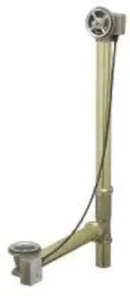 Geberit G151450001 TurnControl 17" - 24" Brass Tub Waste with 27" Cable - less Trim Kit